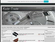 Tablet Screenshot of kadetrade.pl